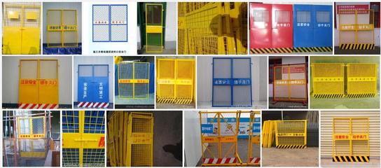 烟台牟平区人货电梯防护门 - 围栏 - 烟台牟平区彩钢棚|研发销售|彩钢棚|钢筋加工棚|工地安全防护设备